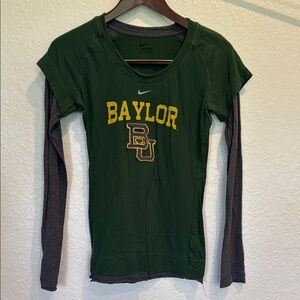Nike Dark Green Baylor Long Sleeve Tee